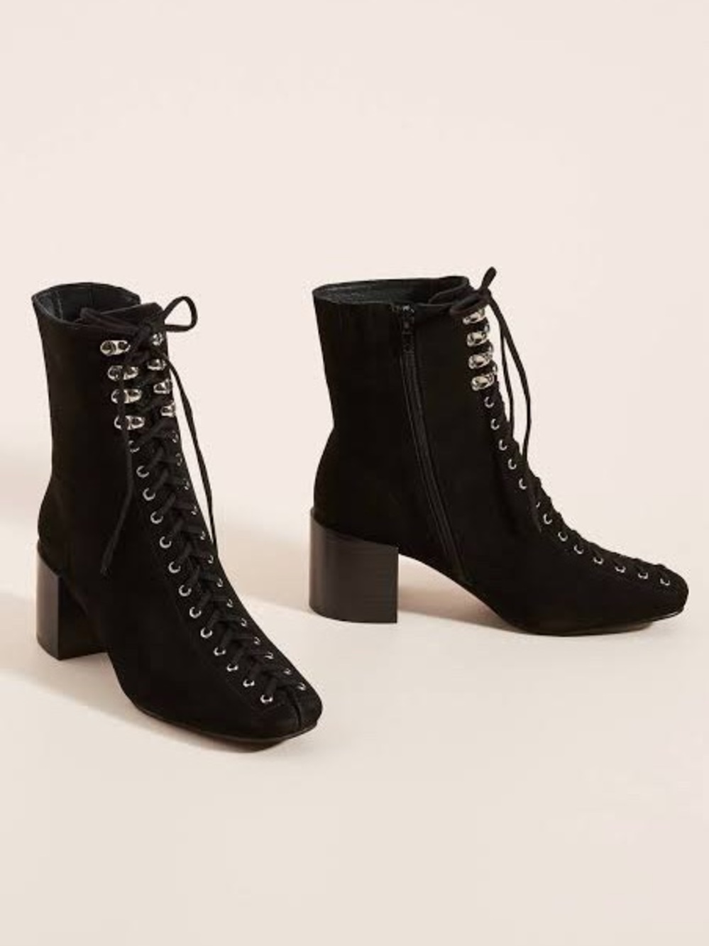 Jeffrey Campbell Belmondo Lace-Up Suede Boots 9.5